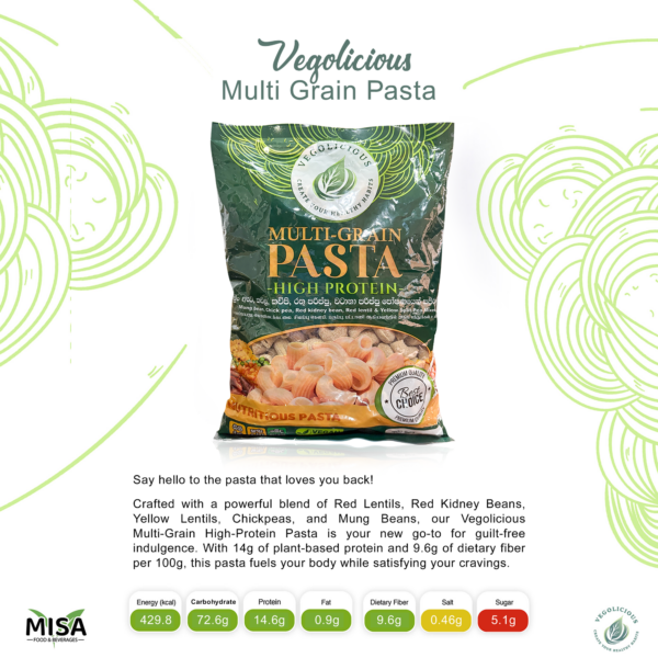 Vegolicious Multi-Grain "High Protein" Pasta 3 Packs Bundle - Image 2