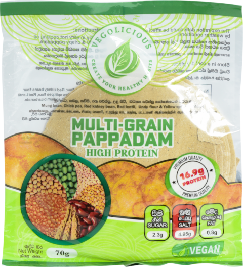Vegolicious Multi-Grain "High Protein" Pappadam