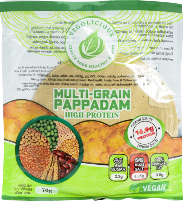 Vegolicious Multi-Grain "High Protein" Pappadam